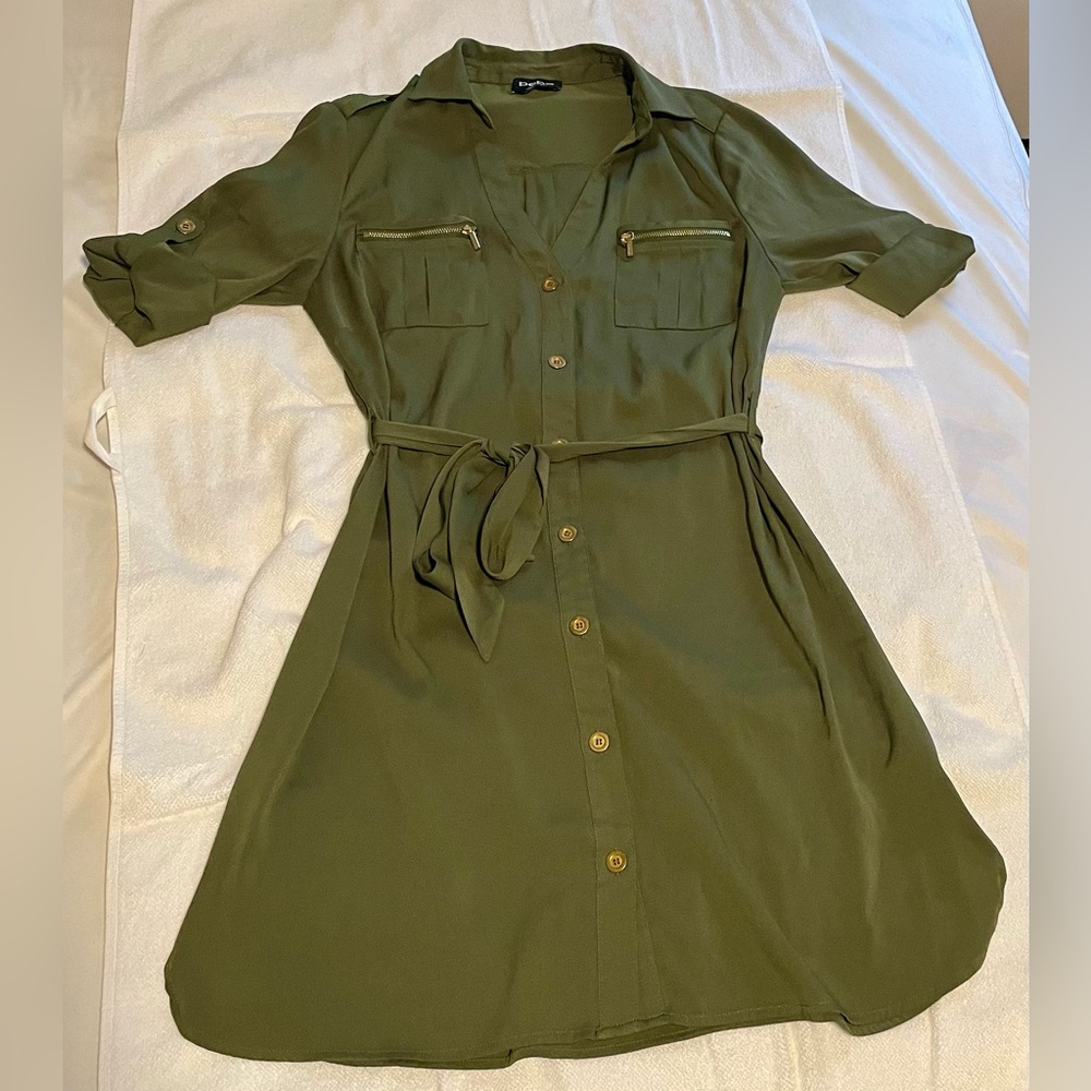 bebe short shirt dress